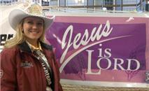 State of Montana map with the 2011 Miss Rodeo Montana Lorissa Harris