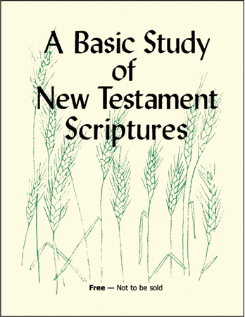 A Basic Bible Study of the New Testament Scriptures (PDF 1.1M)